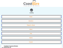 Tablet Screenshot of coastsure.com.au